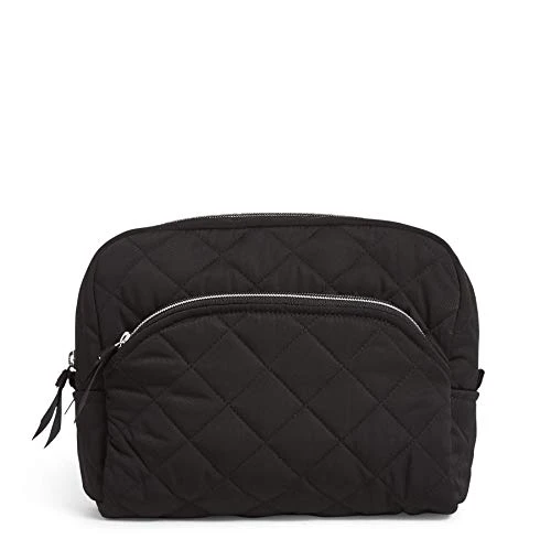 Vera Bradley Women's Performance Twill Large Cosmetic Makeup Bag, Black, One Size 3 Vera Bradley Women's Performance Twill Large Cosmetic Makeup Bag, Black, One Size