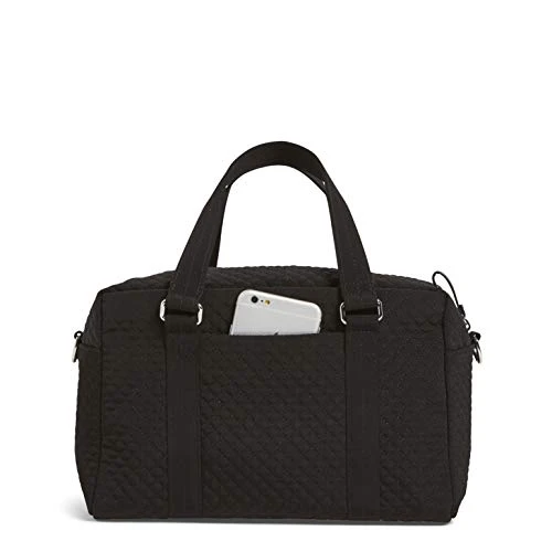 Vera Bradley Women's Microfiber 100 Handbag, Classic Black 6 Vera Bradley Women's Microfiber 100 Handbag, Classic Black - Image 4