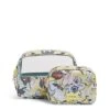Vera Bradley Women's Recycled Lighten Up Reactive Cosmetic Makeup Organizer Set Bag, Sunny Garden, One Size -Fashion Bag Store 41 5aXmE7GL