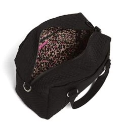 Vera Bradley Women's Microfiber 100 Handbag, Classic Black 9 Vera Bradley Women's Microfiber 100 Handbag, Classic Black -Fashion Bag Store 412N46 619L