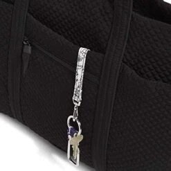 Vera Bradley Microfiber Deluxe Vera Tote Bag, Black -Fashion Bag Store 413iQO4aKOL