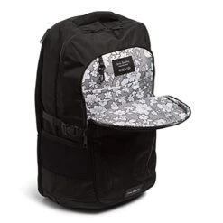 Vera Bradley Recycled Lighten Up Reactive Lay Flat Travel Backpack, Black -Fashion Bag Store 415a9Ow2SXL