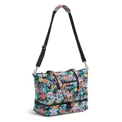 Vera Bradley Signature Cotton Deluxe Tote Travel Bag, Happy Blooms 10 Vera Bradley Signature Cotton Deluxe Tote Travel Bag, Happy Blooms -Fashion Bag Store 41AYS9cJqSL