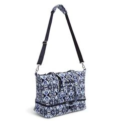 Vera Bradley Cotton Deluxe Tote Travel Bag, Ikat Island -Fashion Bag Store 41GBR4LOhqL