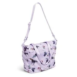 Vera Bradley Recycled Lighten Up Reactive Tote Bag, Lavender Butterflies -Fashion Bag Store 41JaKlgMo0S