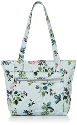 Vera Bradley Performance Twill Small Vera Tote Bag, Seawater Blooms