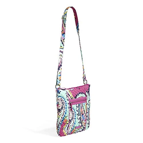 Vera Bradley Iconic Hipster Crossbody Bag, Signature Cotton, Wildflower Paisley 6 Vera Bradley Iconic Hipster Crossbody Bag, Signature Cotton, Wildflower Paisley - Image 4