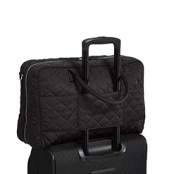 Vera Bradley Women's Performance Twill Lay Flat Weekender Travel Bag, Black, One Size 9 Vera Bradley Women's Performance Twill Lay Flat Weekender Travel Bag, Black, One Size -Fashion Bag Store 41R5U0mB47L