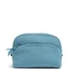 Vera Bradley Microfiber Medium Cosmetic Makeup Organizer Bag, Seashore Blue -Fashion Bag Store 41TMCjIRW0L