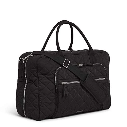 Vera Bradley Women's Performance Twill Lay Flat Weekender Travel Bag, Black, One Size 4 Vera Bradley Women's Performance Twill Lay Flat Weekender Travel Bag, Black, One Size - Image 2