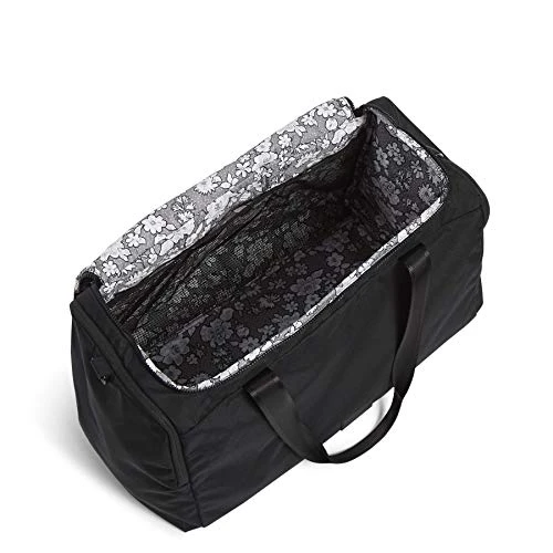 Vera Bradley Women's Recycled Lighten Up Reactive Travel Duffle Bag, Black, One Size 7 Vera Bradley Women's Recycled Lighten Up Reactive Travel Duffle Bag, Black, One Size - Image 5