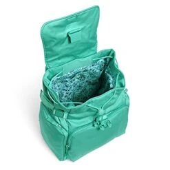 Vera Bradley Utility Backpack, Turquoise Sky-Recycled Cotton -Fashion Bag Store 41dDpdgKCkS