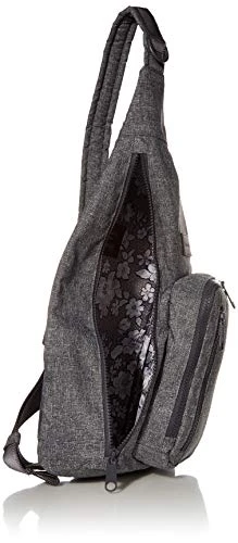 Vera Bradley Women's Recycled Lighten Up Reactive Sling Backpack, Gray Heather, One Size 6 Vera Bradley Women's Recycled Lighten Up Reactive Sling Backpack, Gray Heather, One Size - Image 4