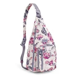 Vera Bradley Women's Recycled Lighten Up Reactive Sling Backpack, Hummingbird Blooms, One Size 7 Vera Bradley Women's Recycled Lighten Up Reactive Sling Backpack, Hummingbird Blooms, One Size -Fashion Bag Store 41iBDNP7w7L