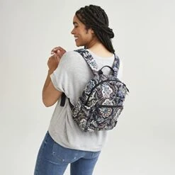 Vera Bradley Womens Cotton Small Backpack Bookbag, Love You Lots - Recycled Cotton, One Size US -Fashion Bag Store 41td00ClIxL