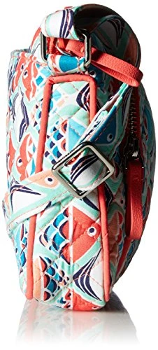 Vera Bradley Iconic RFID Little Hipster Crossbody, Signature Cotton, Go Fish 6 Vera Bradley Iconic RFID Little Hipster Crossbody, Signature Cotton, Go Fish - Image 4