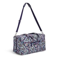 Vera Bradley Women's Cotton Lay Flat Travel Duffle Bag, French Paisley, One Size 11 Vera Bradley Women's Cotton Lay Flat Travel Duffle Bag, French Paisley, One Size -Fashion Bag Store 514As h93HL