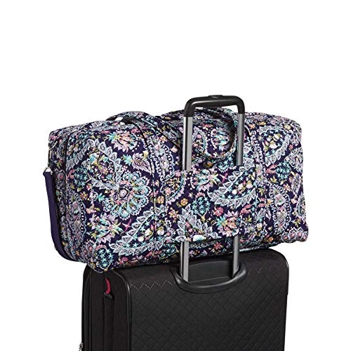 Vera Bradley Women's Cotton Lay Flat Travel Duffle Bag, French Paisley, One Size 5 Vera Bradley Women's Cotton Lay Flat Travel Duffle Bag, French Paisley, One Size - Image 3