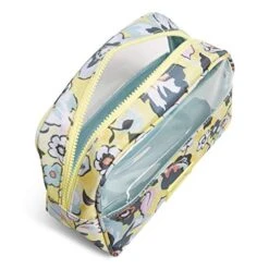 Vera Bradley Women's Recycled Lighten Up Reactive Cosmetic Makeup Organizer Set Bag, Sunny Garden, One Size -Fashion Bag Store 518UBGFyFtL