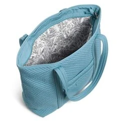 Vera Bradley Microfiber Vera Tote Bag, Seashore Blue -Fashion Bag Store 518mGoOB59L