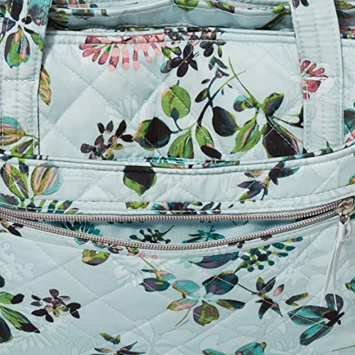 Vera Bradley Performance Twill Small Vera Tote Bag, Seawater Blooms 7 Vera Bradley Performance Twill Small Vera Tote Bag, Seawater Blooms - Image 5
