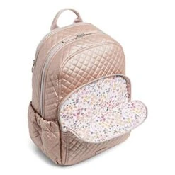 Vera Bradley Women's Signature Cotton Campus Backpack, Rose Quartz, One Size -Fashion Bag Store 51GcHoOnSsL