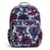 Vera Bradley Signature Cotton XL Campus Backpack, Neon Blooms -Fashion Bag Store 51JVdly0LBL