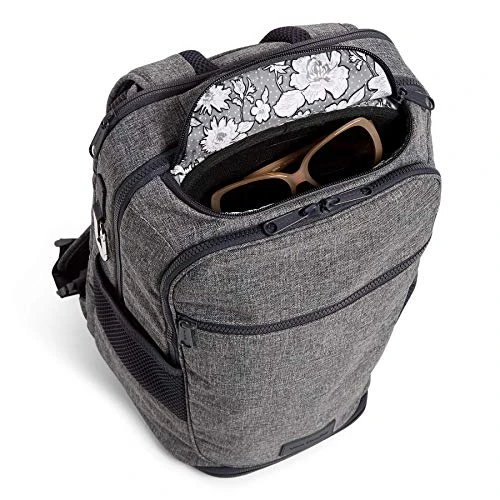 Vera Bradley Women's Recycled Lighten Up Reactive Journey Backpack, Gray Heather, One Size 7 Vera Bradley Women's Recycled Lighten Up Reactive Journey Backpack, Gray Heather, One Size - Image 5