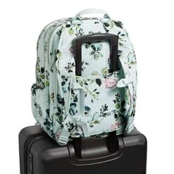 Vera Bradley Performance Twill XL Campus Backpack, Seawater Blooms -Fashion Bag Store 51KR8qCzabL