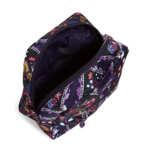 Vera Bradley Women's Lighten Up Medium Cosmetic Makeup Organizer Bag, Foxwood Meadow 4 Vera Bradley Women's Lighten Up Medium Cosmetic Makeup Organizer Bag, Foxwood Meadow - Image 2