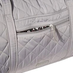 Vera Bradley Women's Performance Twill Medium Travel Duffle Bag, Tranquil Gray, One Size -Fashion Bag Store 51MvytCUlmL