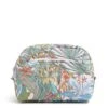 Vera Bradley Women's Recycled Cotton Medium Cosmetic Makeup Organizer Bag, Rain Forest Canopy, One Size 2 Vera Bradley Women's Recycled Cotton Medium Cosmetic Makeup Organizer Bag, Rain Forest Canopy, One Size -Fashion Bag Store 51NRosSi5lL