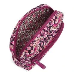 Vera Bradley Women's Cotton Mini Cosmetic Makeup Organizer Bag, Raspberry Medallion, One Size -Fashion Bag Store 51T7GU25zrL