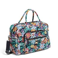 Vera Bradley Cotton Weekender Travel Bag, Happy Blooms -Fashion Bag Store 51UEF1aPIRL