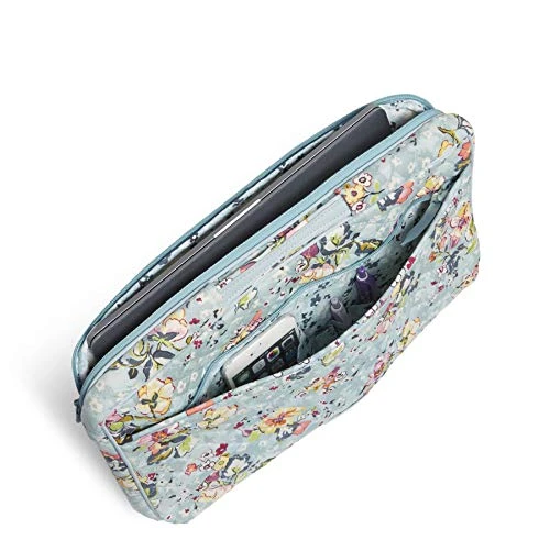 Vera Bradley Women's Signature Cotton Laptop Organizer Tech Accessory, Floating Garden, One Size 4 Vera Bradley Women's Signature Cotton Laptop Organizer Tech Accessory, Floating Garden, One Size - Image 2