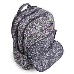 Vera Bradley Women's Signature Cotton XL Campus Backpack, Bonbon Medallion, One Size 13 Vera Bradley Women's Signature Cotton XL Campus Backpack, Bonbon Medallion, One Size -Fashion Bag Store 51bAXFBFrlL