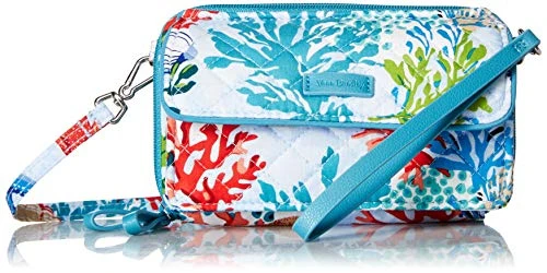 Vera Bradley Iconic RFID All In One Crossbody, Signature Cotton, Shore Thing 4 Vera Bradley Iconic RFID All In One Crossbody, Signature Cotton, Shore Thing - Image 2