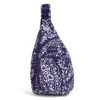 Vera Bradley Recycled Lighten Up Reactive Mini Sling Backpack, Belle Paisley -Fashion Bag Store 51gxo5rZuJL