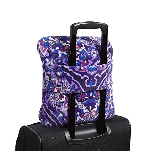 Vera Bradley Fleece Travel Blanket With Trolley Sleeve, Regal Rosette 4 Vera Bradley Fleece Travel Blanket With Trolley Sleeve, Regal Rosette - Image 2