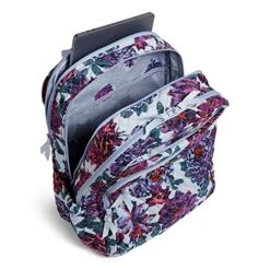 Vera Bradley Signature Cotton XL Campus Backpack, Neon Blooms -Fashion Bag Store 51ixuzy0ZSL