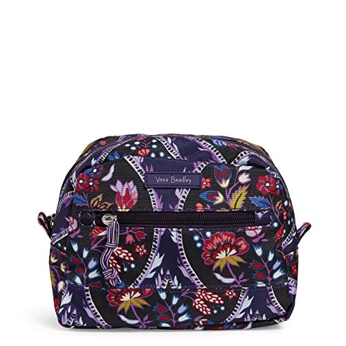 Vera Bradley Women's Lighten Up Medium Cosmetic Makeup Organizer Bag, Foxwood Meadow 3 Vera Bradley Women's Lighten Up Medium Cosmetic Makeup Organizer Bag, Foxwood Meadow