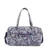 Vera Bradley Women's Cotton Lay Flat Travel Duffle Bag, French Paisley, One Size -Fashion Bag Store 51kJWuAwBNL