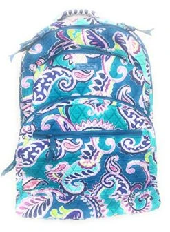Vera Bradley Essential Large Backpack Waikiki Paisley Quilted Cotton