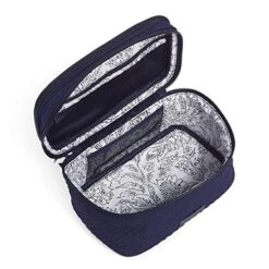 Vera Bradley Women's Microfiber Brush Up Cosmetic Makeup Organizer Case Bag, Classic Navy, One Size 6 Vera Bradley Women's Microfiber Brush Up Cosmetic Makeup Organizer Case Bag, Classic Navy, One Size -Fashion Bag Store 51rgzL01rZL