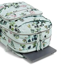 Vera Bradley Performance Twill XL Campus Backpack, Seawater Blooms -Fashion Bag Store 51rlS6ZIY1L