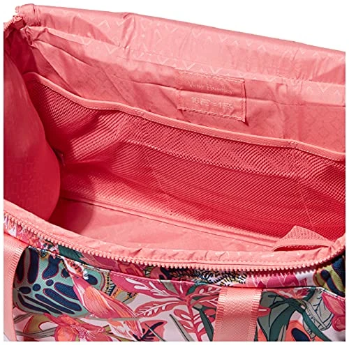 Vera Bradley Women's Recycled Lighten Up Reactive Small Gym Bag Travel, Rain Forest Canopy Coral, One Size 5 Vera Bradley Women's Recycled Lighten Up Reactive Small Gym Bag Travel, Rain Forest Canopy Coral, One Size - Image 3