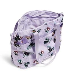Vera Bradley Recycled Lighten Up Reactive Tote Bag, Lavender Butterflies -Fashion Bag Store 51swjdsH1NS
