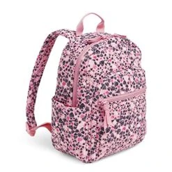 Vera Bradley Womens Cotton Small Backpack Bookbag, Love You Lots - Recycled Cotton, One Size US -Fashion Bag Store 51tMAZylT3L