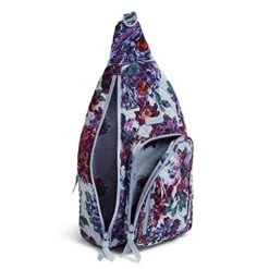 Vera Bradley Women's Cotton Medium Sling Backpack, Neon Blooms, One Size -Fashion Bag Store 51uBqI18GpL
