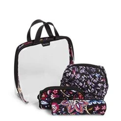 Vera Bradley Women's 4 Piece Organizer 4 Pc. Set Cosmetic Makeup Bag, Foxwood, One Size 5 Vera Bradley Women's 4 Piece Organizer 4 Pc. Set Cosmetic Makeup Bag, Foxwood, One Size -Fashion Bag Store 51vxcSf kFL
